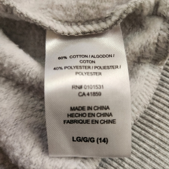 Star Wars Girls Gray/Green Kids Sweatshirt Baby Yoda Grogu Top, sz Lg (14) - Picture 5 of 12